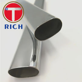 Un bon prix. Le tube ovale plat de balustrade décorative/a soudé la tuyauterie ovale d'acier inoxydable en ligne