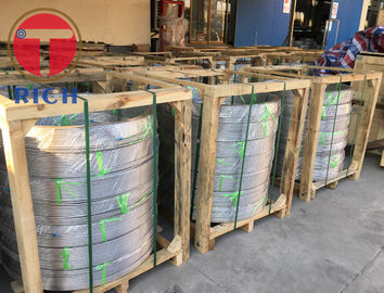 Un bon prix. Tube enroulé soudé par tube d'échangeur de chaleur de l'acier inoxydable 316 d'ASTM A249 304 en ligne