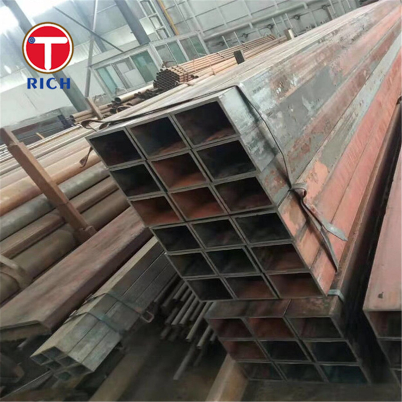 ASTM A500 Grade A Pipe en acier galvanisé soudé Pipe creuse carré noir soudé Pour la construction
