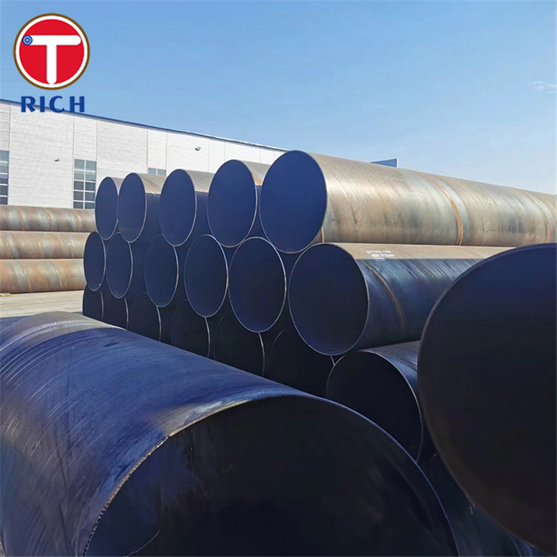 Tubes en acier soudés ASTM A139 de catégorie B Tubes en acier soudés à arc de fusion électrique pour l'approvisionnement en eau