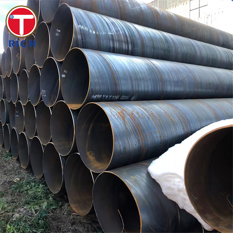 Tubes en acier soudés ASTM A139 de catégorie B Tubes en acier soudés à arc de fusion électrique pour l'approvisionnement en eau