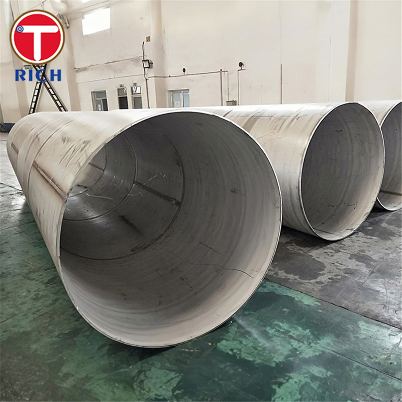 Pipe en acier inoxydable austénitique soudé de grand diamètre pour une utilisation corrosive ou à haute température