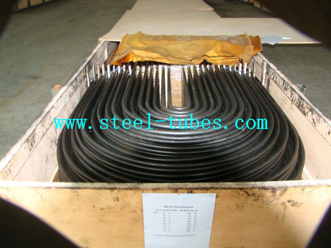 Tuyau d'acier sans couture de carbone du tube A 556/556M de coude en U d'eau d'alimentation de noir étiré à froid d'appareil de chauffage