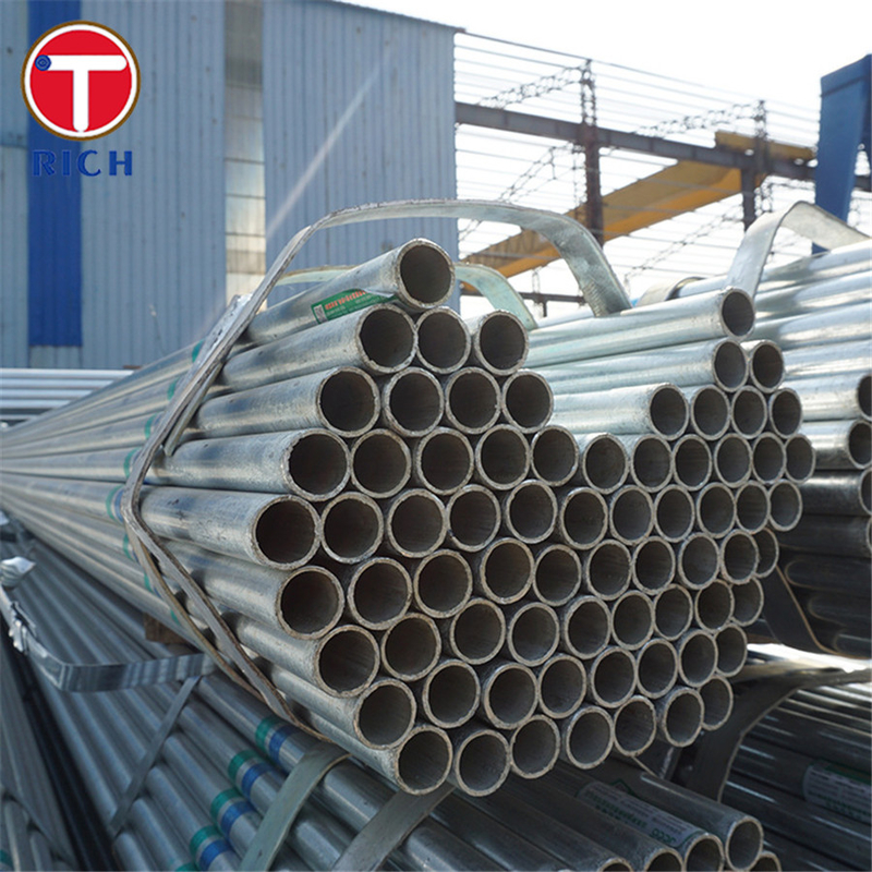 EN 1123-1 S235JR Tubes galvanisés à chaud tubes en acier soudés pour tuyaux d'égout