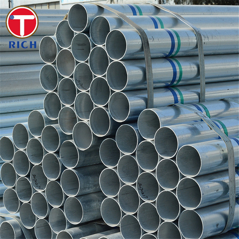 EN 1123-1 S235JR Tubes galvanisés à chaud tubes en acier soudés pour tuyaux d'égout