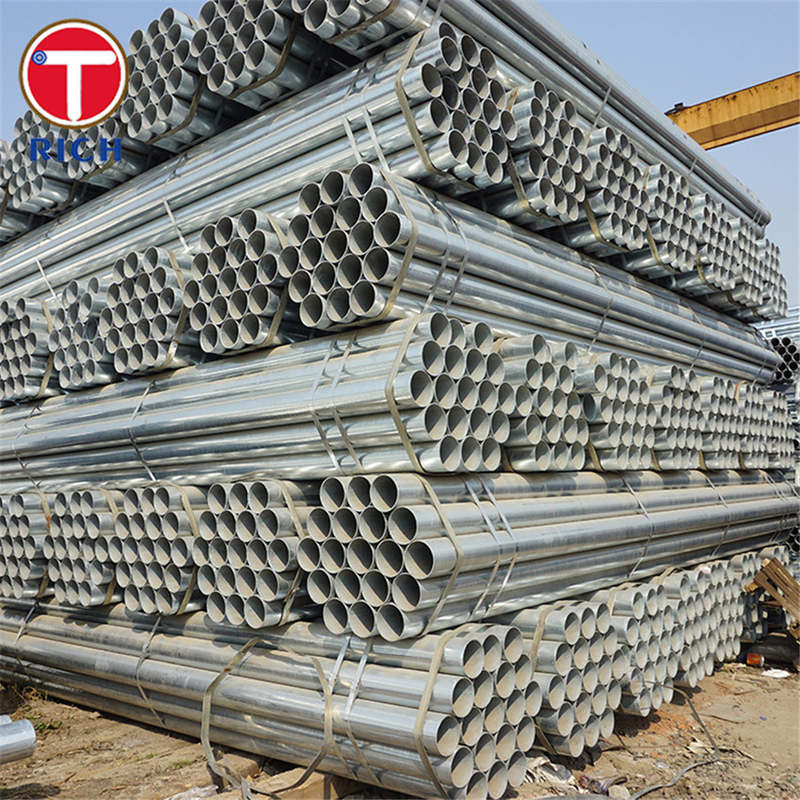 EN 1123-1 S235JR Tubes galvanisés à chaud tubes en acier soudés pour tuyaux d'égout