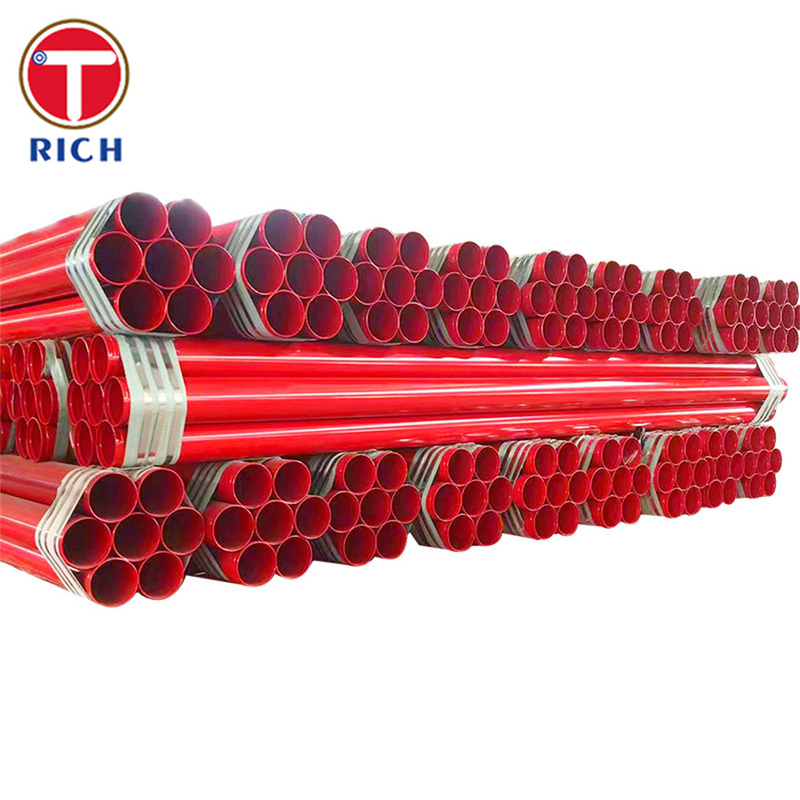 ASTM A978 Pipe en acier enduit de plastique en acier enduit de polyéthylène enduit de polyethylène enduit de côtes composites en acier soudé
