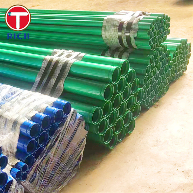 ASTM A978 Pipe en acier enduit de plastique en acier enduit de polyéthylène enduit de polyethylène enduit de côtes composites en acier soudé