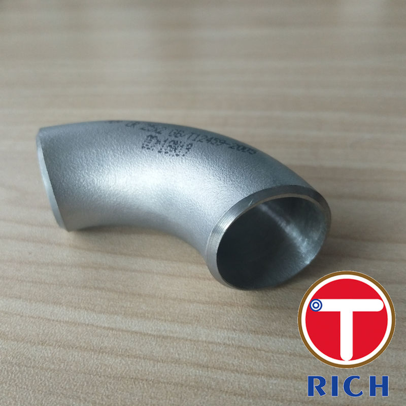 90 degrés LR écartent le tube d'un coup de coude usinant l'acier inoxydable sans couture d'ASME B16.9 316L 304L