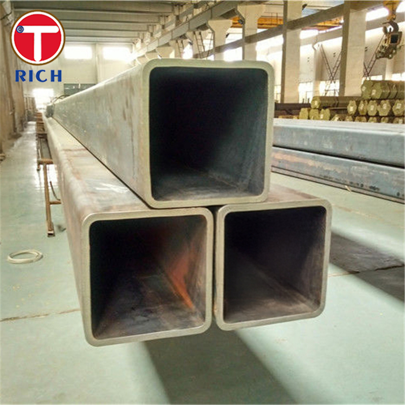 A500 Tubes carrées en acier au carbone Tubes structurelles en acier au carbone à haute résistance pour la structure du bâtiment