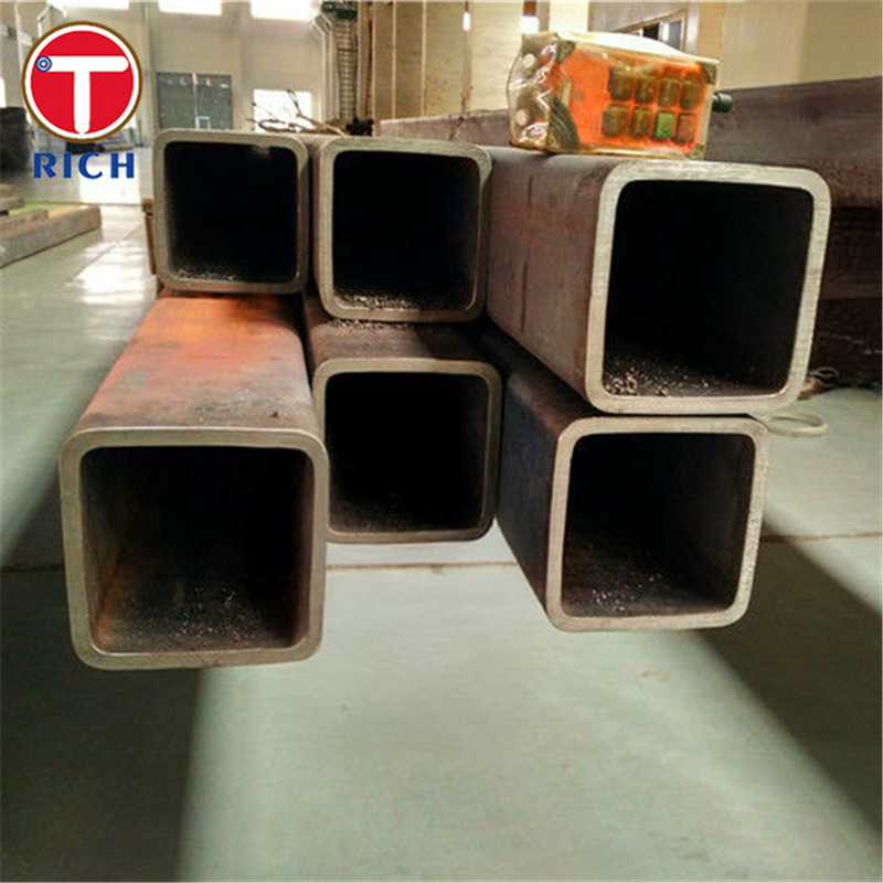 A500 Tubes carrées en acier au carbone Tubes structurelles en acier au carbone à haute résistance pour la structure du bâtiment