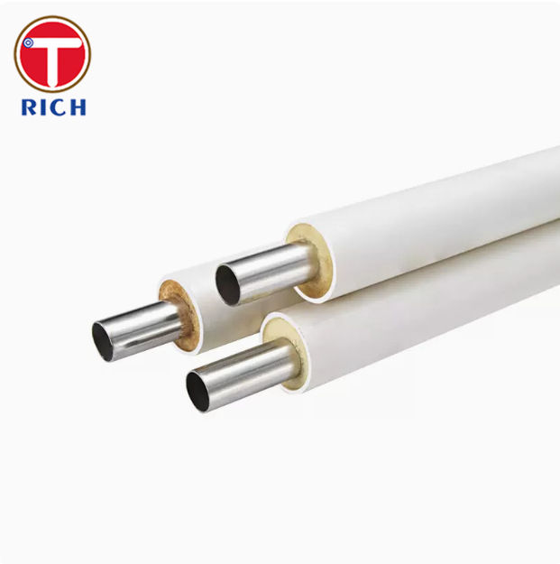 ASTM A213 Tuyau en acier revêtu de PVC Tuyau en acier inoxydable austénitique sans soudure pour l'isolation