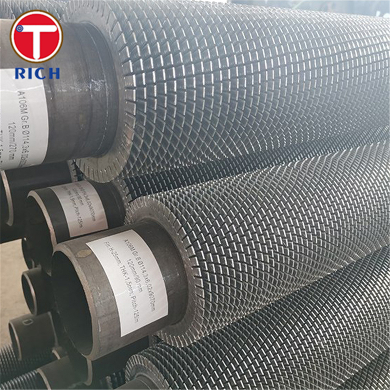 Tube à ailettes en spirale pour échangeurs de chaleur industriels avec une efficacité de transfert thermique élevée et une forte liaison des ailettes