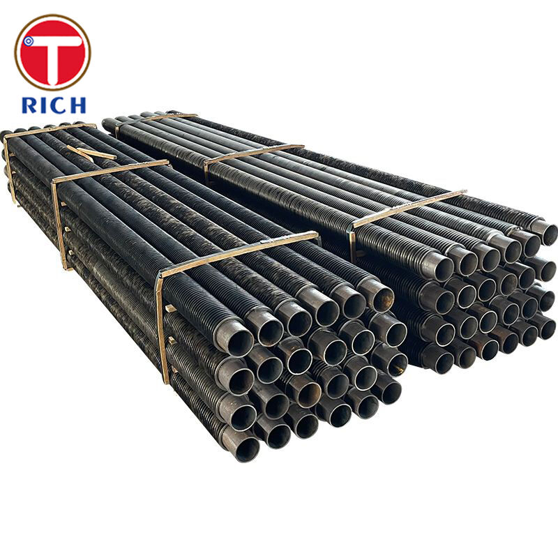 Tube à ailettes de type L enroulé sous tension avec pied en L en aluminium pour échangeurs de chaleur résistants à la corrosion