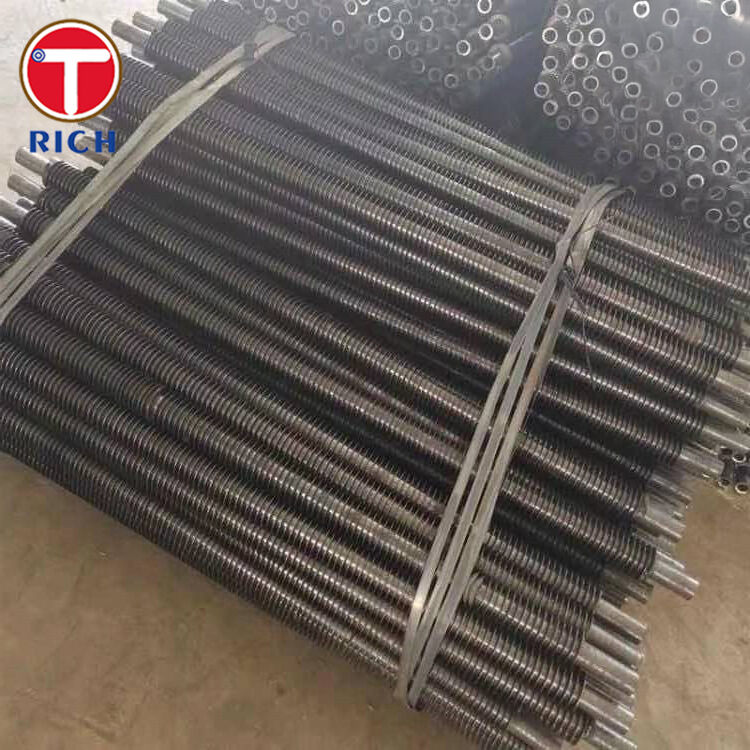 Tube à ailettes de type L enroulé sous tension avec pied en L en aluminium pour échangeurs de chaleur résistants à la corrosion