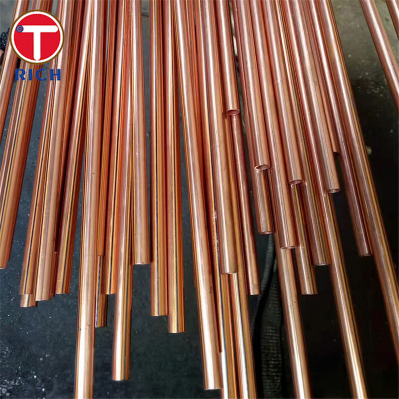 SAE J527 Tube en Bundy cuivré avec un diamètre extérieur de 4,76 à 12,7 mm pour applications de conduites de frein