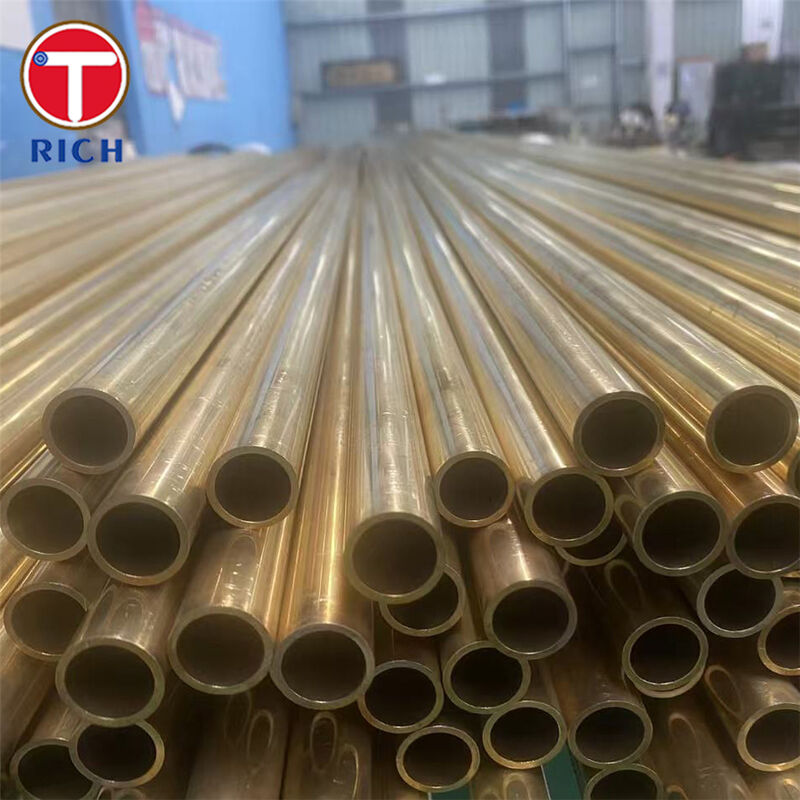 Tube de condenseur en cuivre-nickel sans soudure BFe10-1-1 avec résistance à la corrosion et durabilité en eau de mer pour un transfert de chaleur efficace