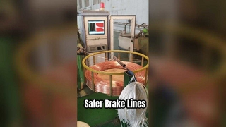 Tube de conduite de frein SAE J527 en acier plaqué cuivre