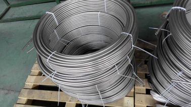 Un bon prix. ASTM A213, ASTM A269, tuyauterie enroulée inoxydable solides solubles de tuyau sans couture d'EN10216-5 pour la ligne de tuyauterie d'appareil de chauffage en ligne