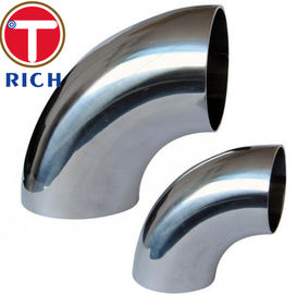 Un bon prix. 90 degrés LR écartent le tube d'un coup de coude usinant l'acier inoxydable sans couture d'ASME B16.9 316L 304L en ligne
