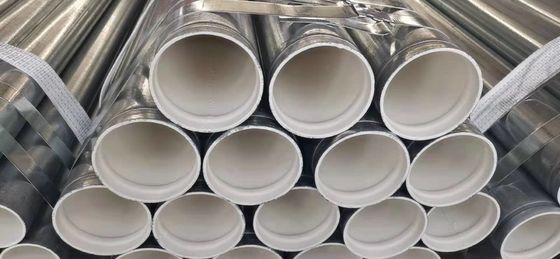 Un bon prix. Tuyau d'acier Q235 enduit en plastique résistant galvanisé de gaz en ligne